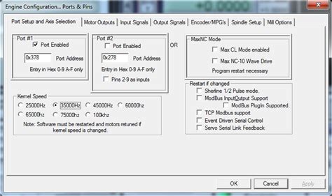 mach 3 configuration and setup